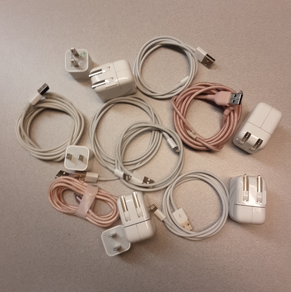 7 apple chargers.